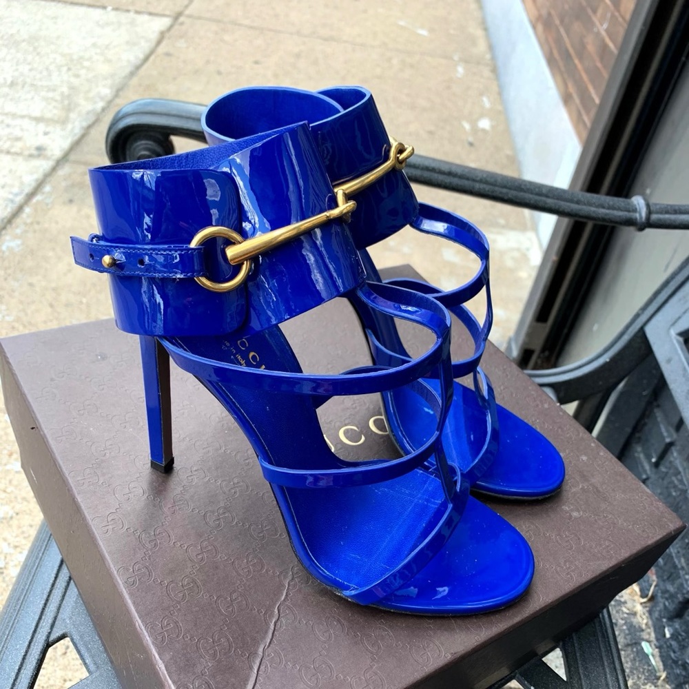 Blue Gucci Heels